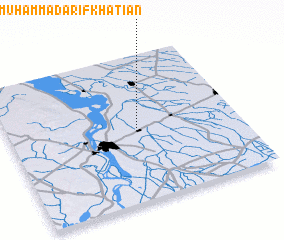 3d view of Goth Muhammad Ārif Khatiān