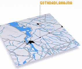 3d view of Goth Dādla Hajna