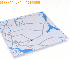 3d view of Goth Khān Muhammad Brāhui