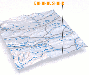 3d view of Bahāwal Shahr