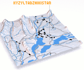 3d view of Kyzyl-Tadzhikistan