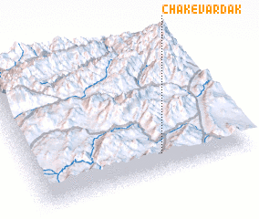 3d view of Chak-e Vardak