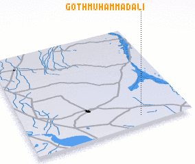 3d view of Goth Muhammad Ali