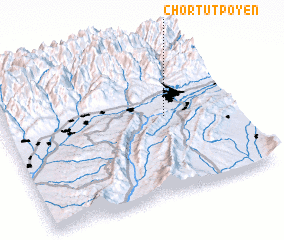 3d view of Chortut-Poyen