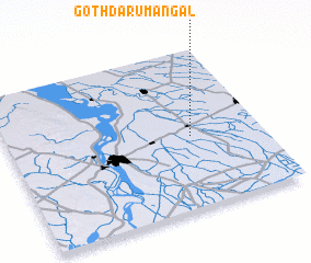 3d view of Goth Dāru Mangal