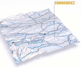3d view of Shāh Kārez