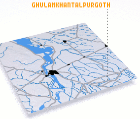 3d view of Ghulām Khān Tālpur Goth