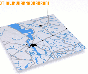 3d view of Goth Ali Muhammad Makrāni