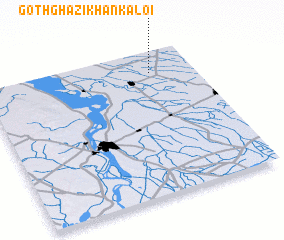 3d view of Goth Ghāzi Khān Kaloi