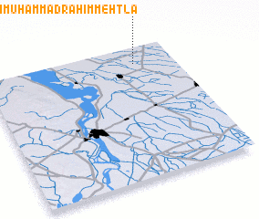 3d view of Goth Muhammad Rahīm Mehtla