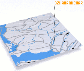 3d view of Dzhaman-Dzhar