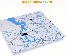 3d view of Goth Pīr Husain Shāh