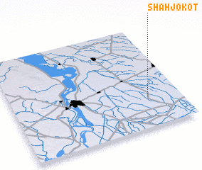 3d view of Shāh jo Kot