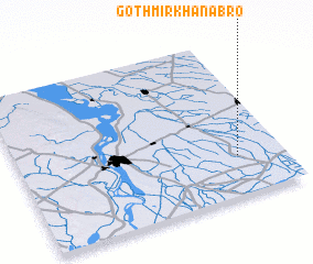 3d view of Goth Mīr Khān Abro