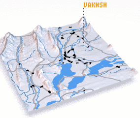 3d view of Vakhsh