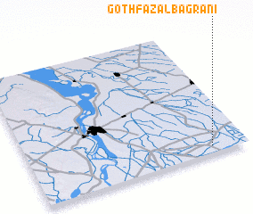 3d view of Goth Fazal Bāgrāni