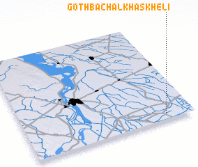 3d view of Goth Bachal Khāskheli