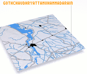 3d view of Goth Chaudhry Atta Muhammad Arāīn