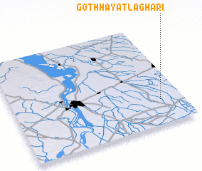 3d view of Goth Hayāt Laghāri