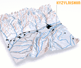 3d view of Kyzyl Nishon