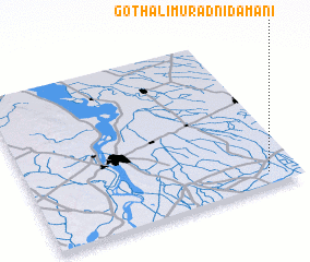 3d view of Goth Ali Murād Nidāmāni