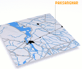 3d view of Pāk Sanghar