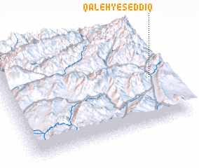 3d view of Qal‘eh-ye Şeddīq