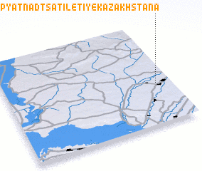 3d view of Pyatnadtsatiletiye Kazakhstana