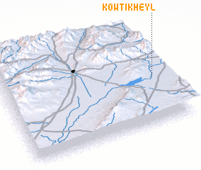 3d view of Kowtī Kheyl