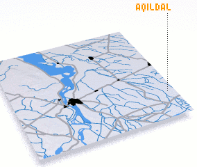 3d view of Āqil Dal