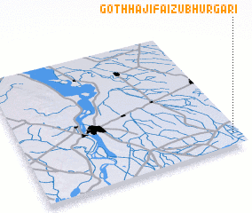 3d view of Goth Hāji Faizu Bhurgari