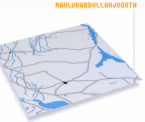 3d view of Māulvr Abdullāh Jo Goth