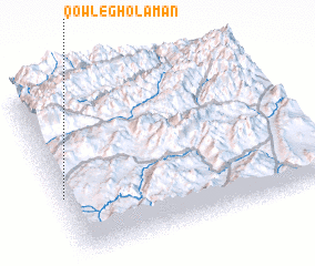 3d view of Qowl-e Gholāmān