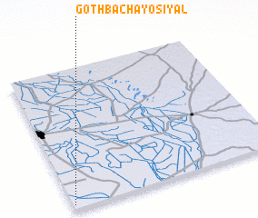 3d view of Goth Bachāyo Siyāl