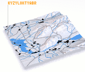 3d view of Kyzyl-Oktyabrʼ