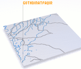 3d view of Goth Dinat Faqīr