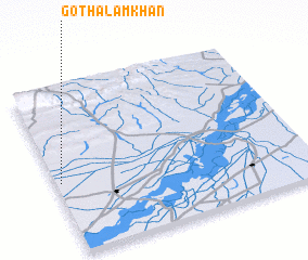 3d view of Goth Ālam Khān