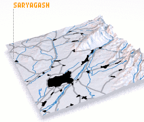 3d view of (( Saryagash ))