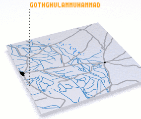 3d view of Goth Ghulām Muhammad