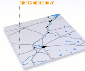 3d view of Simferopol\