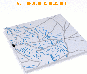 3d view of Goth Hāji Bakhsh Ali Shāh