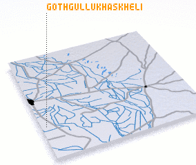 3d view of Goth Gullu Khāskheli