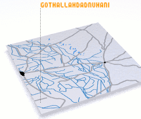 3d view of Goth Allāhdād Nūhāni