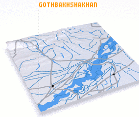 3d view of Goth Bakhsha Khān