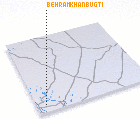 3d view of Behrām Khān Bugti