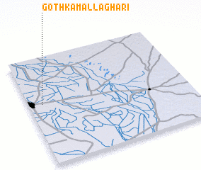 3d view of Goth Kamāl Laghāri