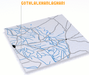 3d view of Goth Lāl Khān Laghāri