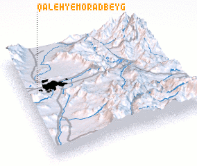 3d view of Qal‘eh-ye Morād Beyg