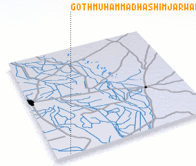 3d view of Goth Muhammad Hāshim Jarwār