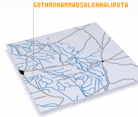 3d view of Goth Muhammad Sāleh Hālipota